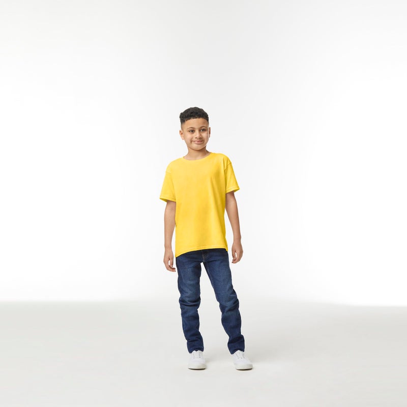 Gildan Youth Heavy Cotton T-Shirt, Style G5000B, 2-Pack, Daisy, X-Large - Image 5